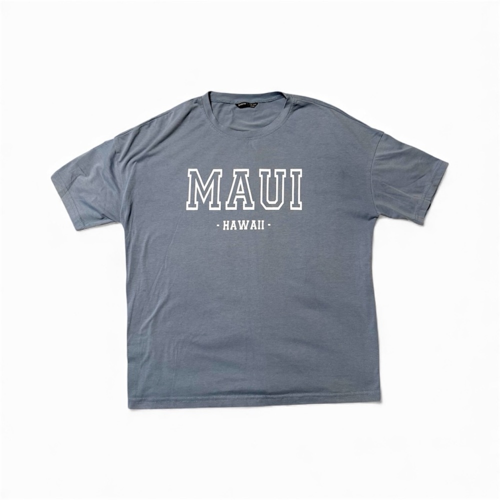 SHEIN Maui Hawaii Blue T-Shirt